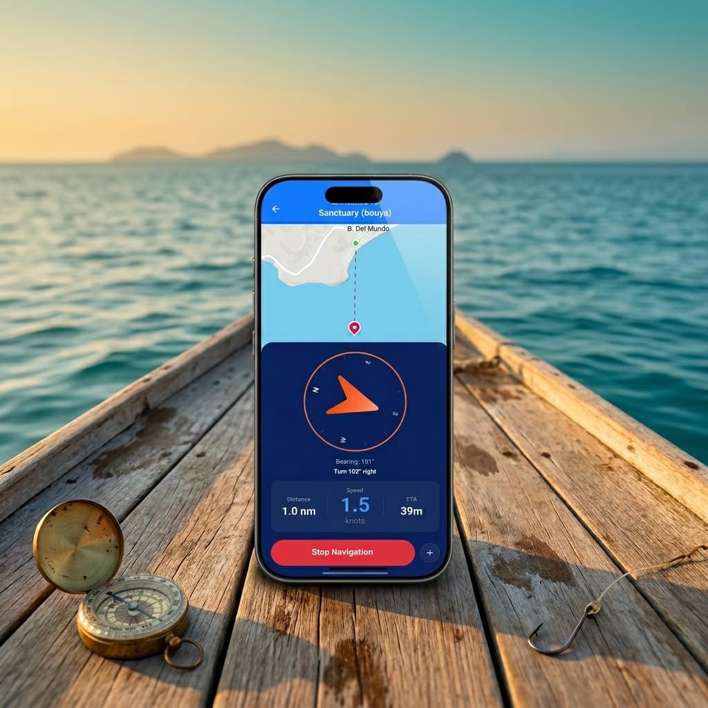 Offline marine navigation