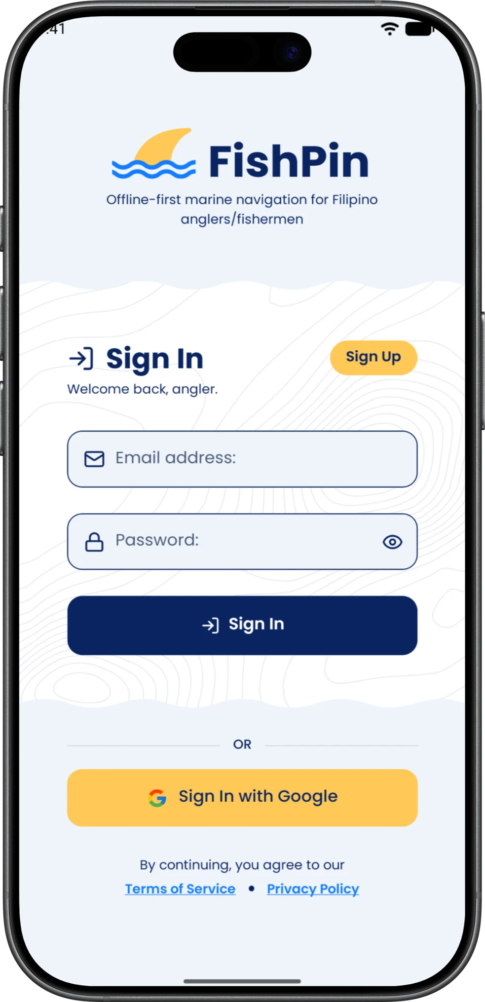 Screenshot ng FishPin app 1